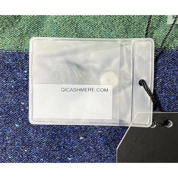 1-38 QI CASHMERE Men's Sweater 1/4 Zip Henley 100% Cashmere Small - Picture 11 of 14